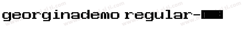 georginademo regular字体转换